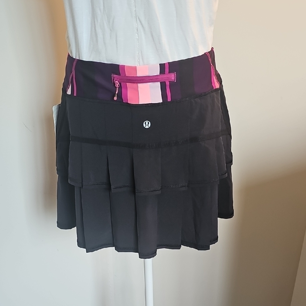 Lululemon Athletica Black Skirt with Pink Stripes - Picture 3 of 5